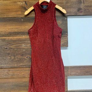 Burgandy Sparkle Dress